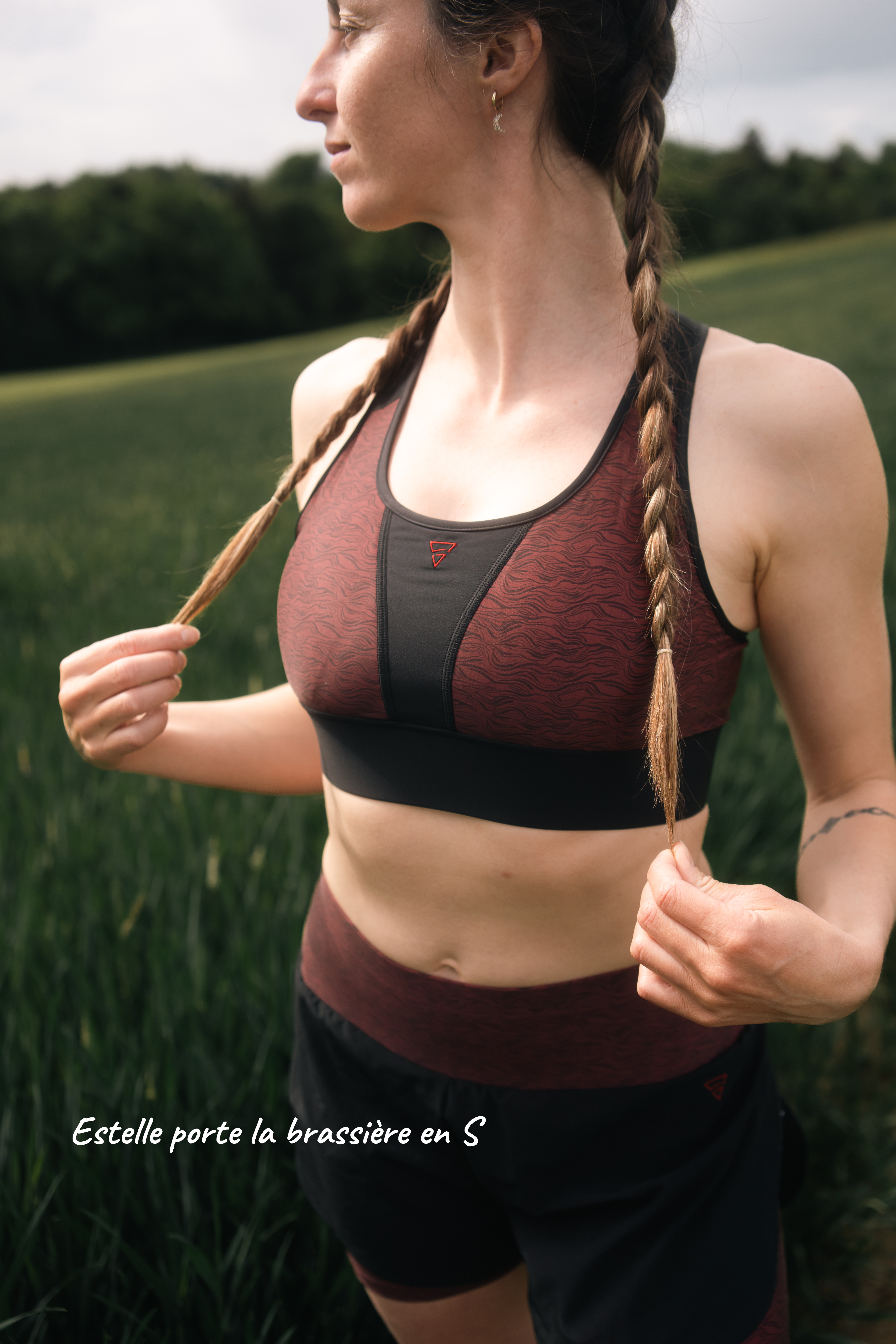 Brassière de sport maintien fort femme – SKIN V3 "Vibrations" en ECONYL® recyclé gayaskin