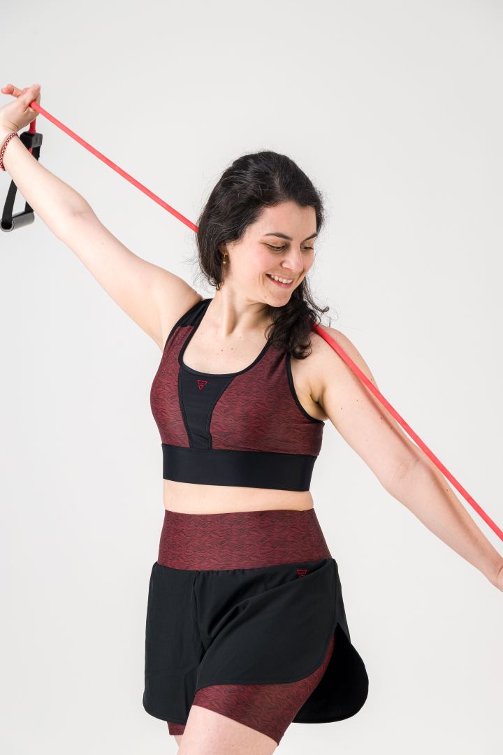 Brassière sport maintien fort SKIN V3 "Vibrations"– Maintien fort technique et style, écoresponsable gayaskin