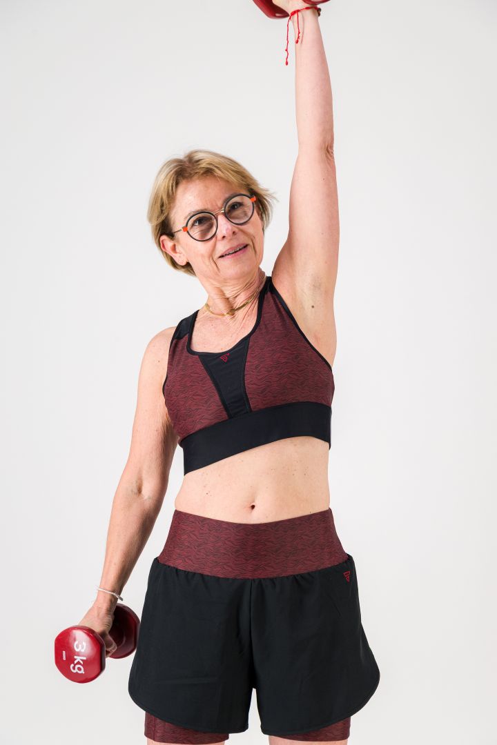 Brassière sport maintien fort SKIN V3 "Vibrations"– Maintien fort technique et style, écoresponsable gayaskin