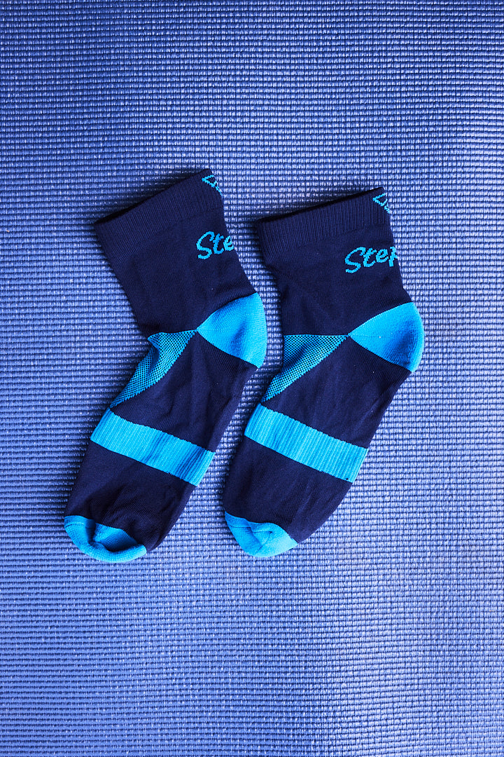 Chaussettes de sport femme mi-hautes – respirantes, anti-frottements, made in France & recyclées gayaskin