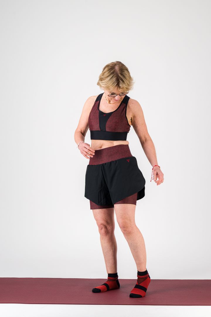 Short 2 en 1 femme écoresponsable "Vibrations" - Léger, respirant et zéro frottement gayaskin