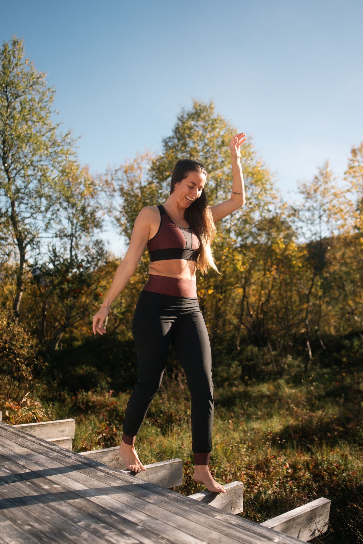 Jogging femme écoresponsable - Vibrations – léger, respirant et taille haute gayaskin