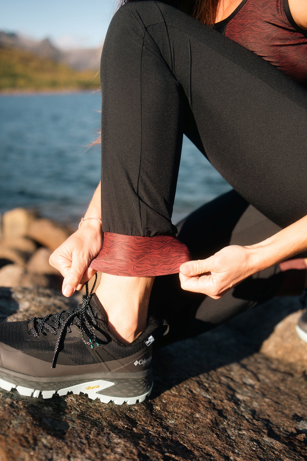 Jogging femme écoresponsable - Vibrations – léger, respirant et taille haute gayaskin