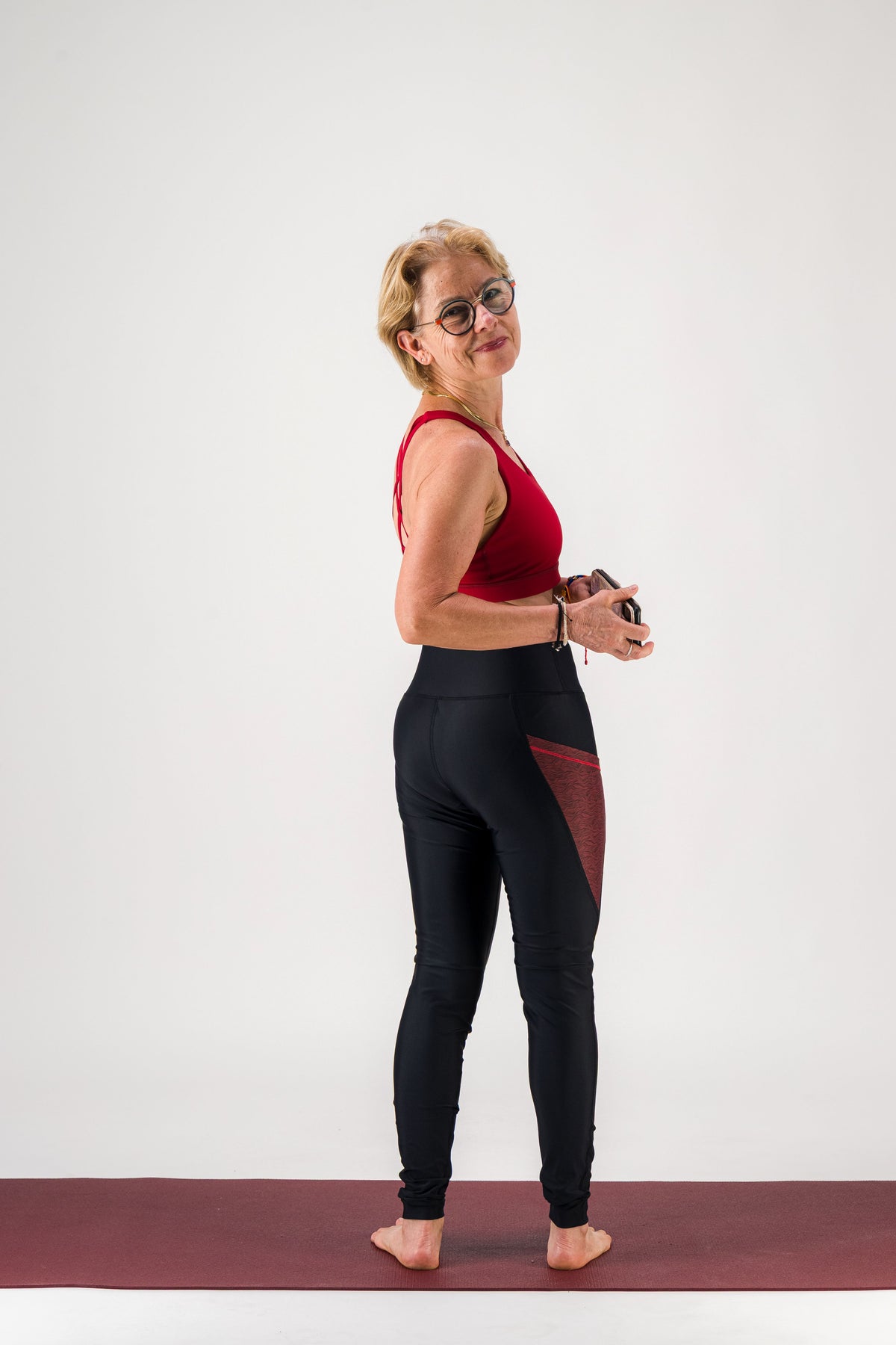 Legging de sport femme ecoresponsable "Vibrations"- Technique, poches et taille haute gayaskin