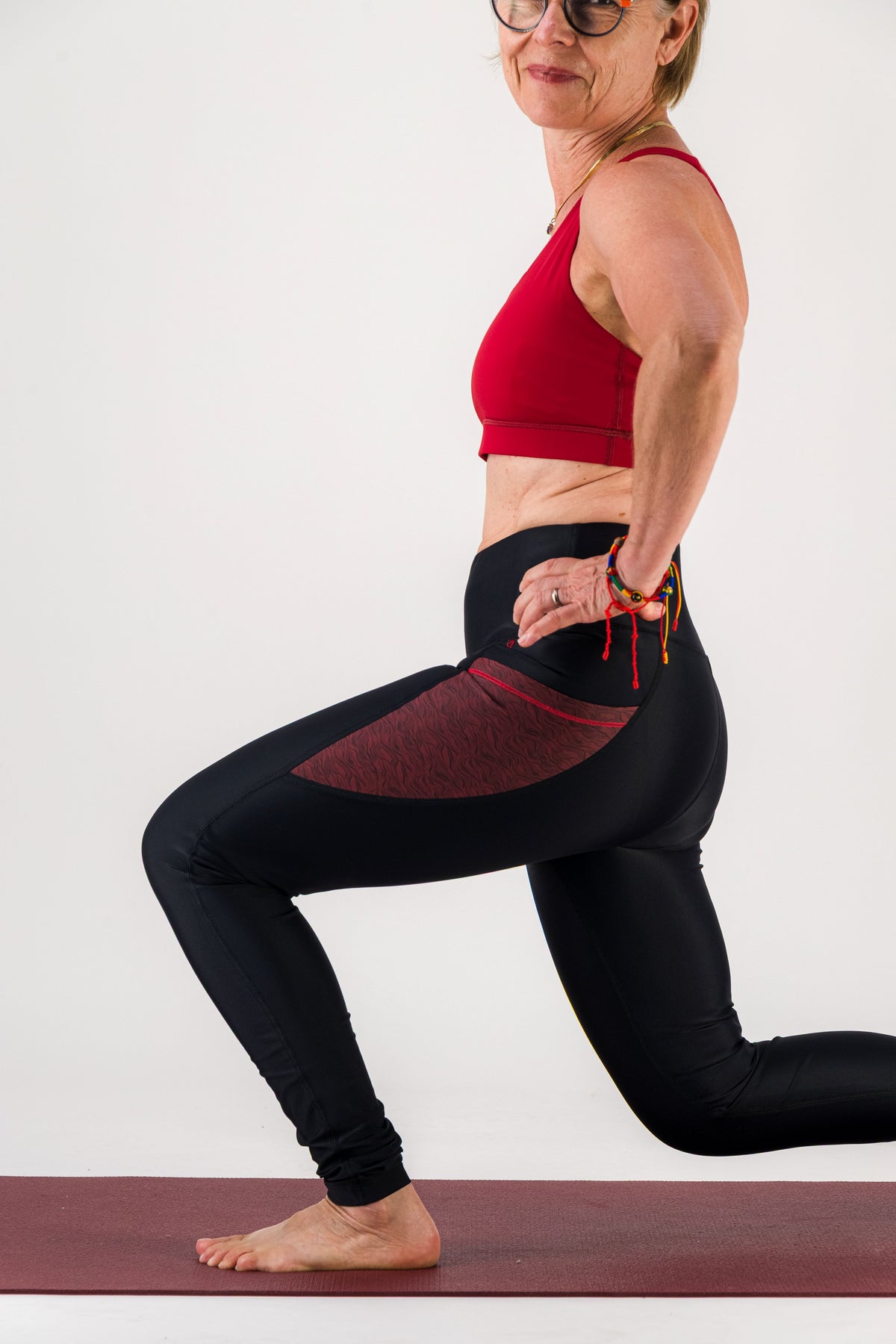 Legging de sport femme ecoresponsable "Vibrations"- Technique, poches et taille haute gayaskin