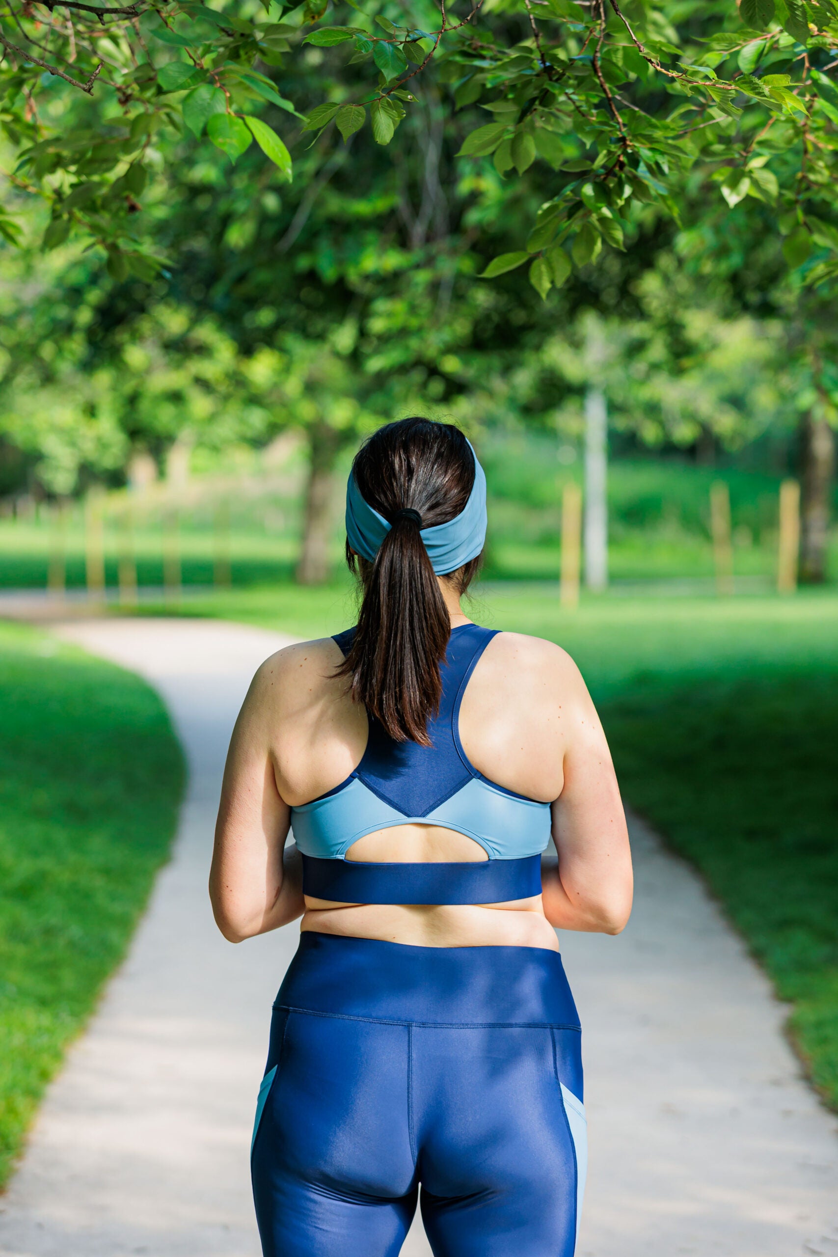 Brassière sport maintien fort SKIN V2 "Blueberry" –  Maintien fort technique et style,écoresponsable