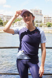 T-shirt sport femme col V "Nouvelle Vague" - Technique, féminin et recyclé, écoresponsable gayaskin