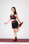 Chaussettes de sport femme mi-hautes "Vibrations" – respirantes, anti-frottements, made in France & recyclées gayaskin