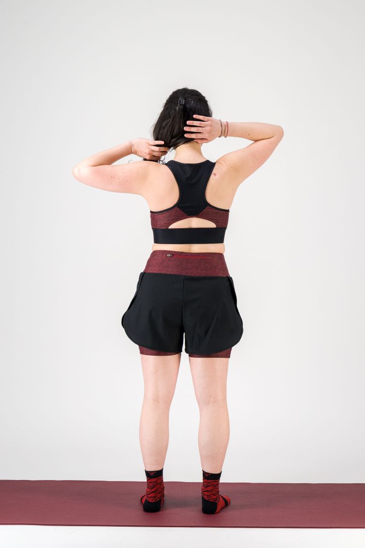 Brassière sport maintien fort SKIN V3 "Vibrations"–  Maintien fort technique et style, écoresponsable gayaskin