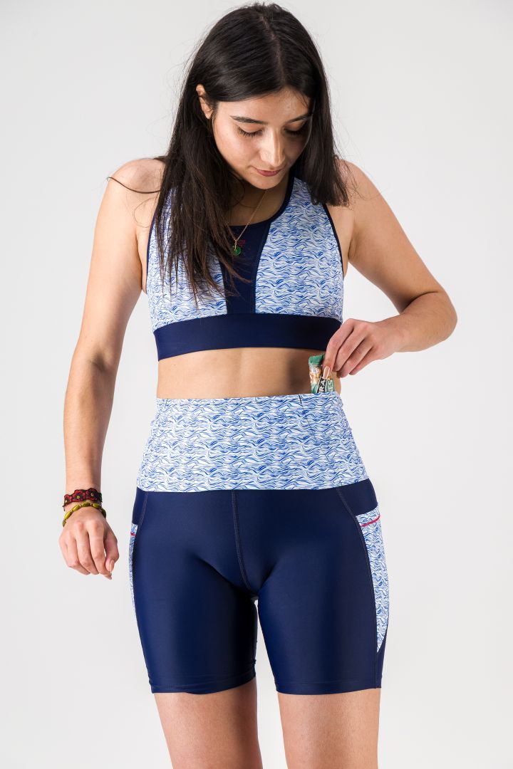 Ceinture de Running femme "Nouvelle Vague" -  pratique respirante et stylée, écoresponsable gayaskin