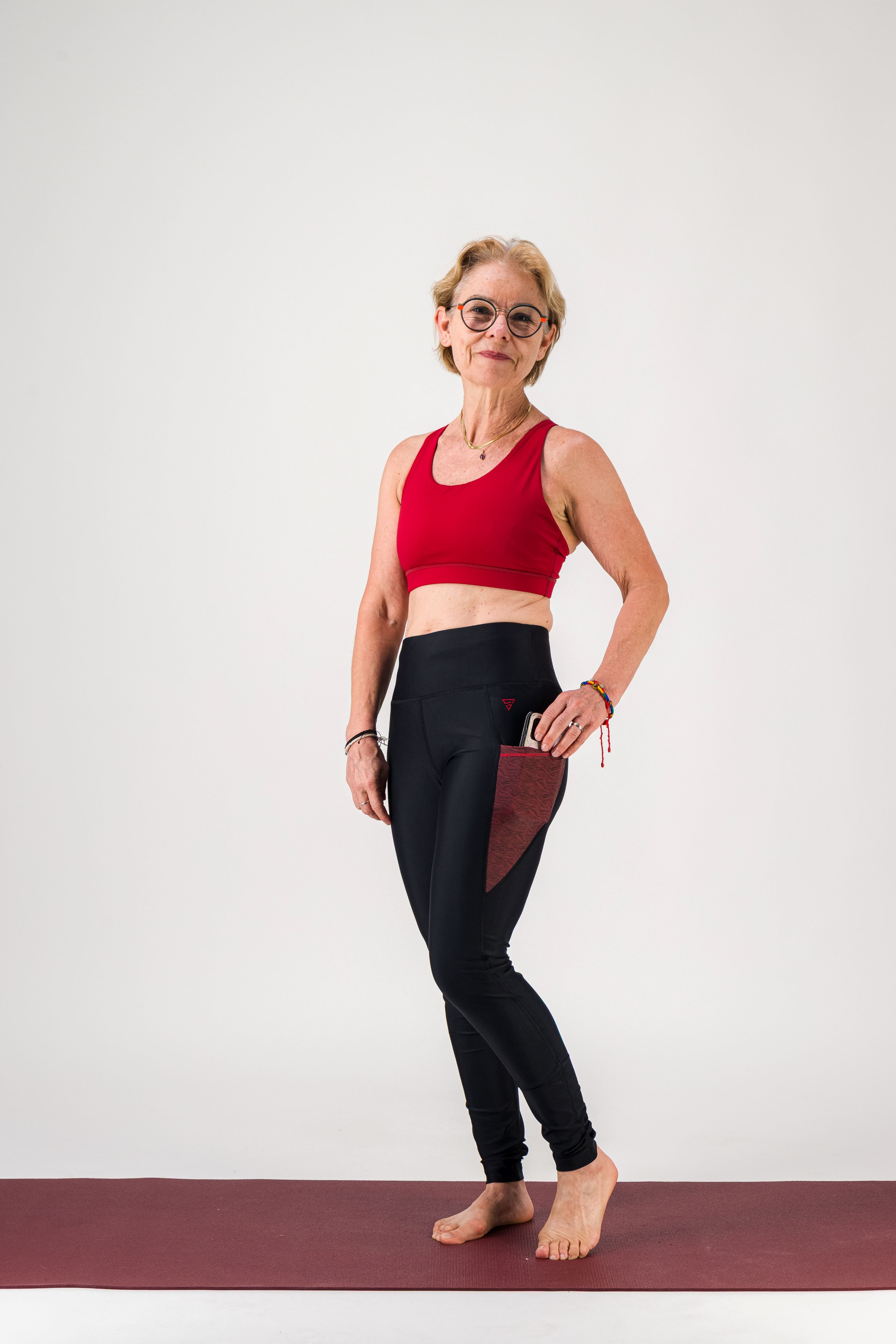 Legging de sport femme ecoresponsable "Vibrations"- Technique, poches et taille haute gayaskin