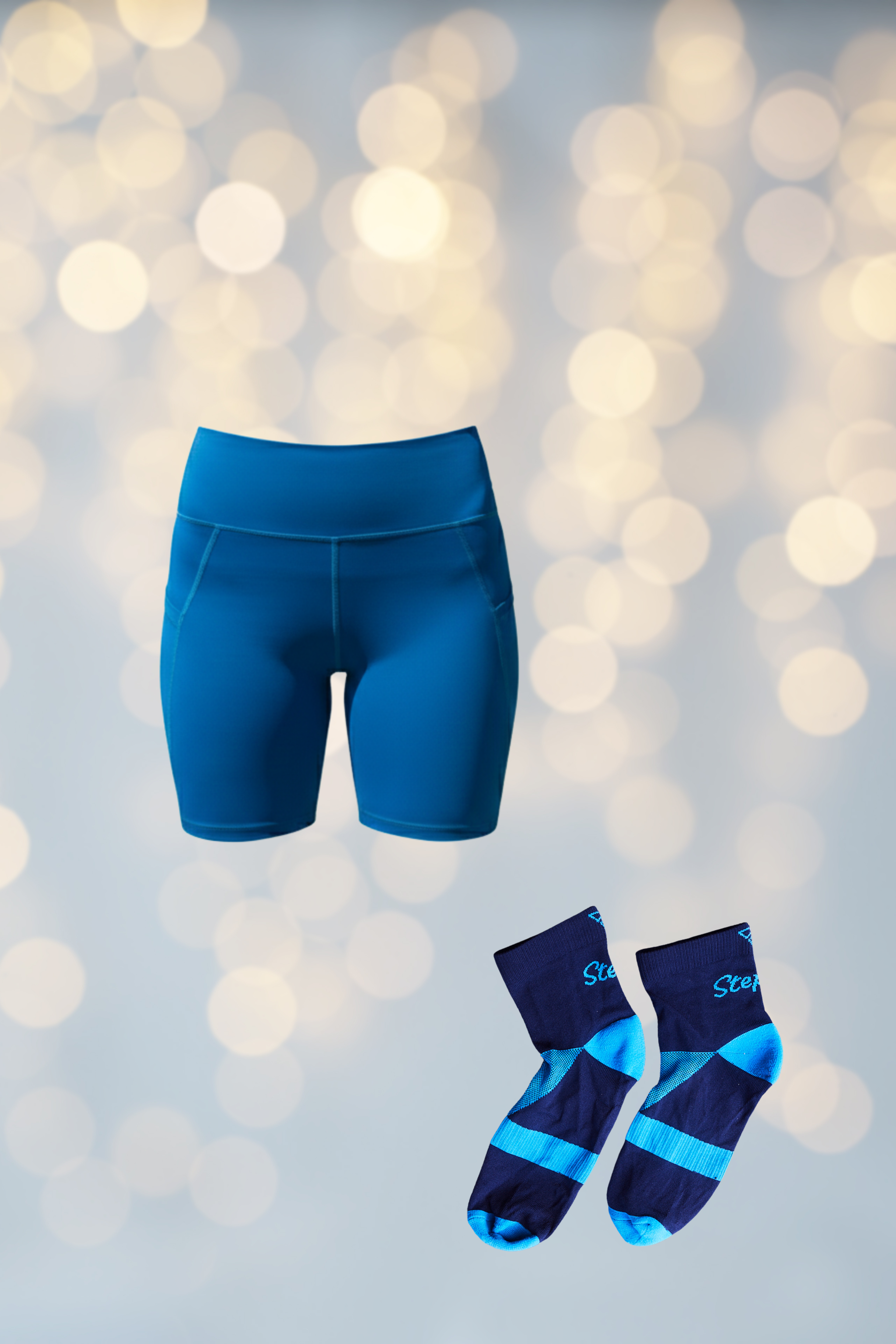 Pack Noël - La Lumineuse Bleu été - Short et chaussettes gayaskin