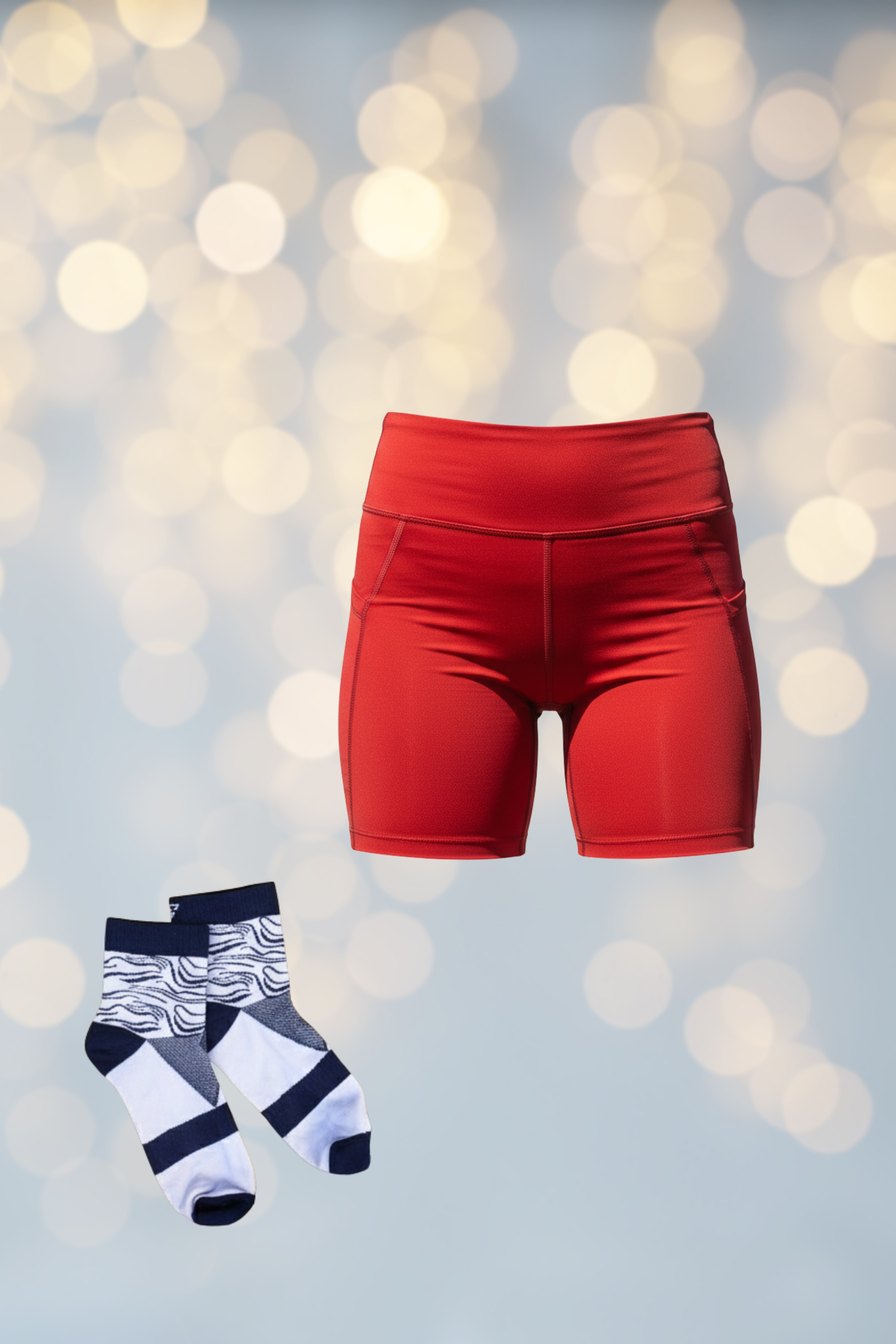 Pack Noël - La Lumineuse Rouge - Short et chaussettes gayaskin