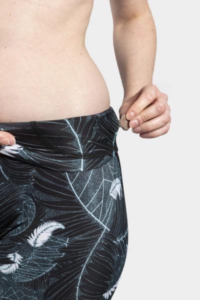 zoom sur poche interieure du legging gaya l equivoque