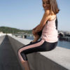 legging 3 4 rose chine profil