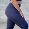 vue legging brassiere sport phoenix bleu profil